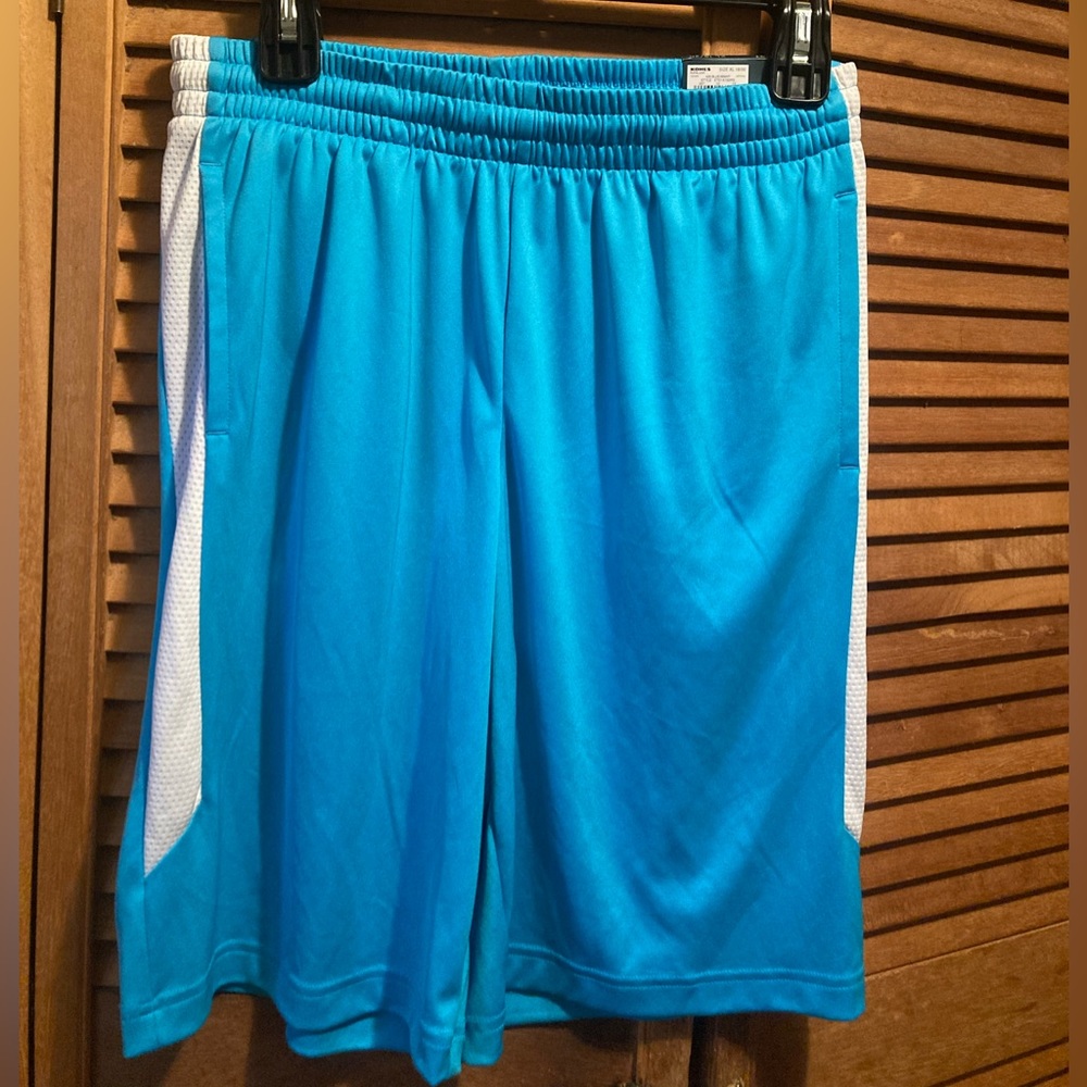 Dry Tek Blue & White Basketball Shorts